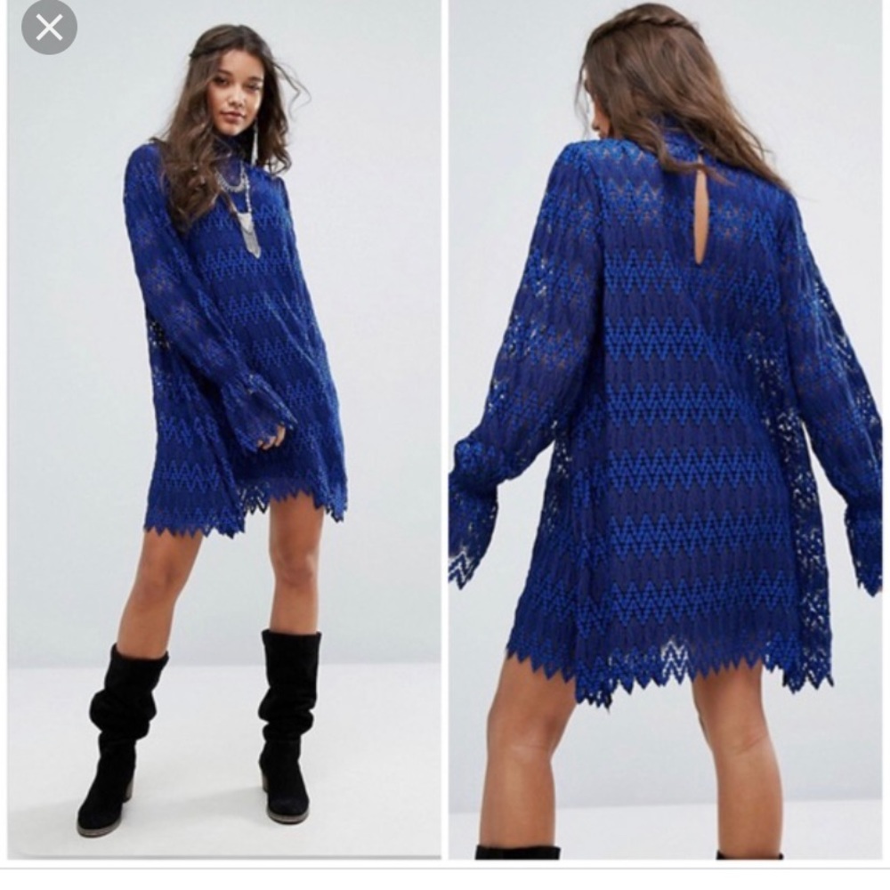 Free People Simone  cobalt  sz S orig. $128 now